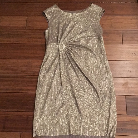 dress barn silver dress